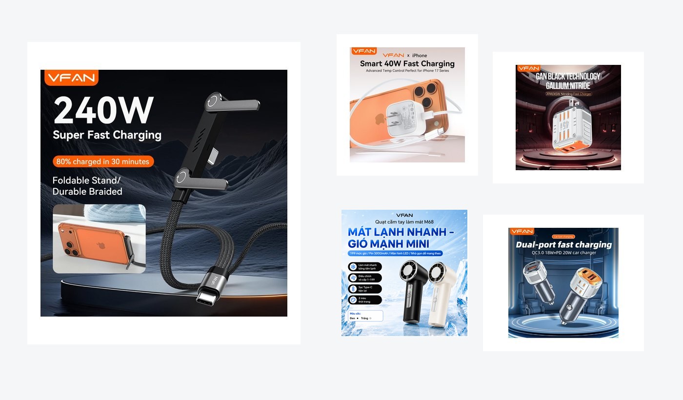 Sản phẩm phụ kiện công nghệ VFAN